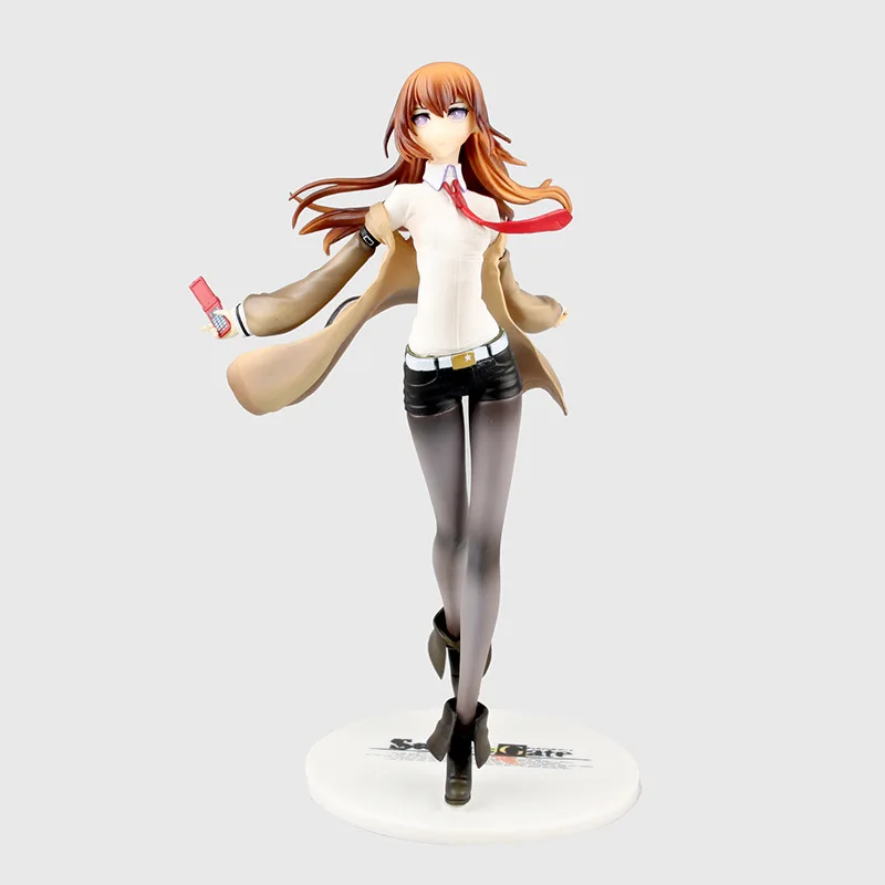 1 шт. 25 см японская Сексуальная аниме фигурка STEINS GATE Makise Kurisu экшн Коллекционная