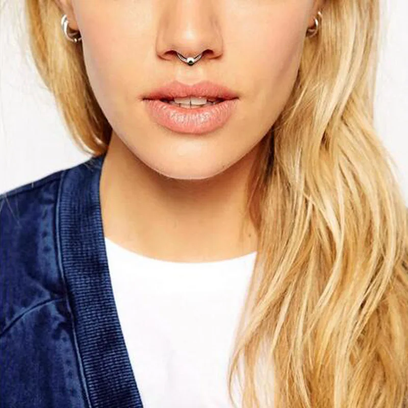 18 Цвета Нос Хооп Кольца В Носу Тела Поддельные Пирсинг Украшения Для Ювелирные