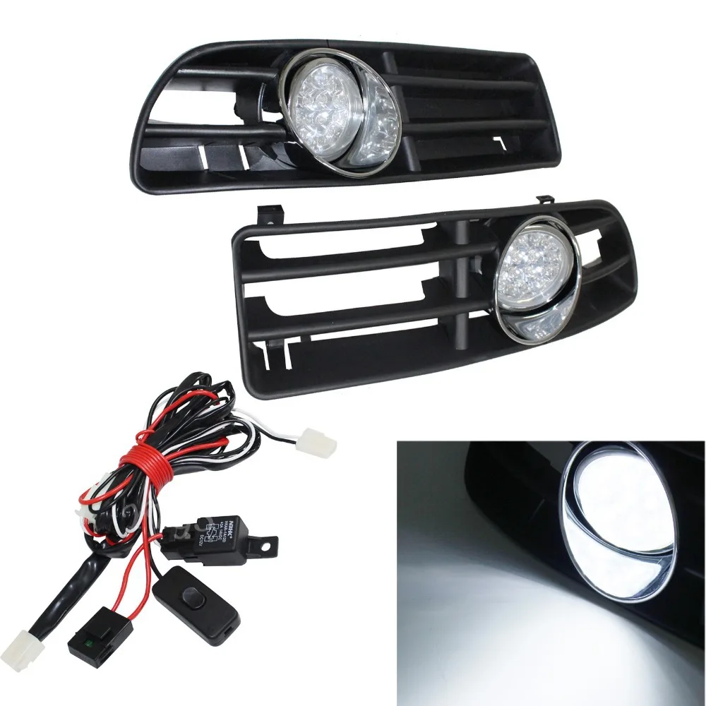 Пара 16 светодиодных противотуманных фар для вождения + передний гриль с