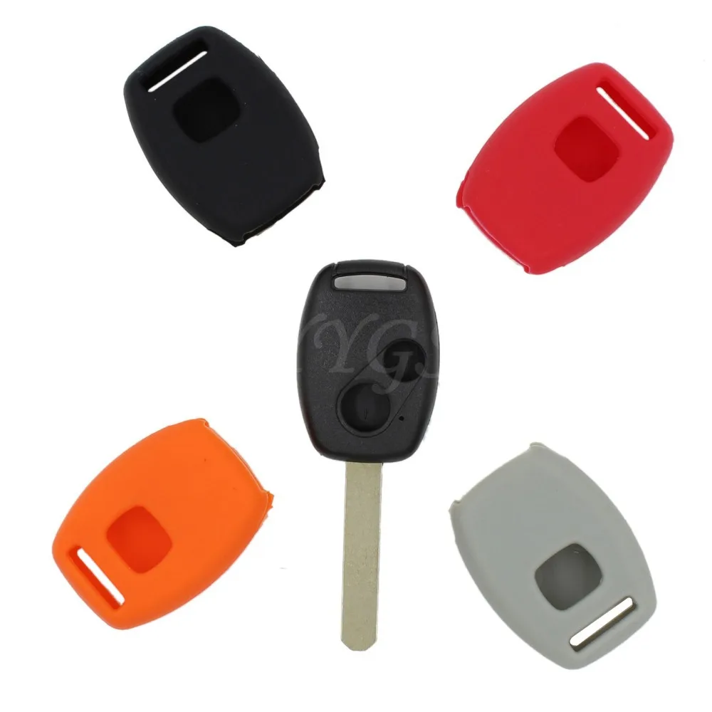 Новый 2 кнопки дистанционный ключ брелок от машины силиконовый чехол крышка