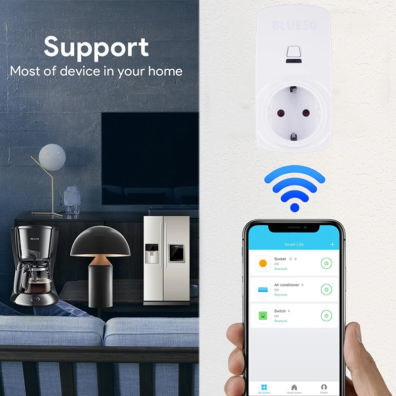 Интеллектуальная Розетка WiFi беспроводной пульт дистанционного управления