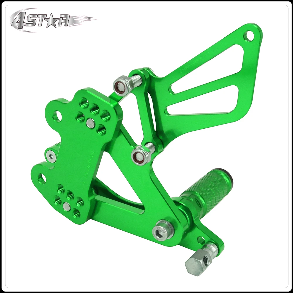Алюминиевые Регулируемые подножки для мотоцикла с ЧПУ KAWASAKI Ninja ZX6R 99 02 ZX9R 03 ZZR600 05