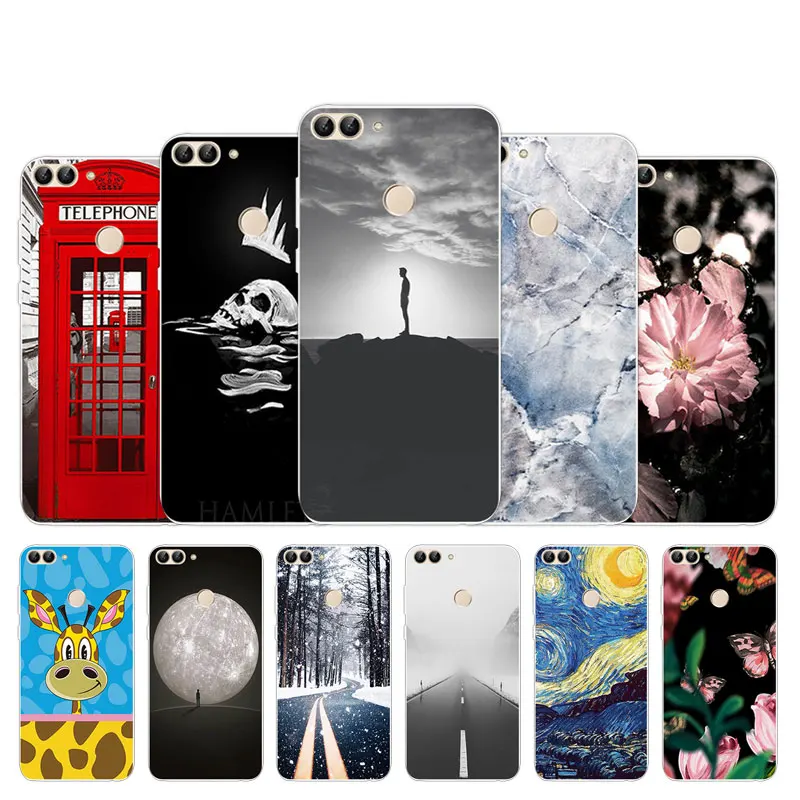 for Huawei P Smart Call Box Design Back Matte Cover PSmart Clear TPU Silicone FIG-L21 FIG-LX3 Coque Capa | Мобильные телефоны и