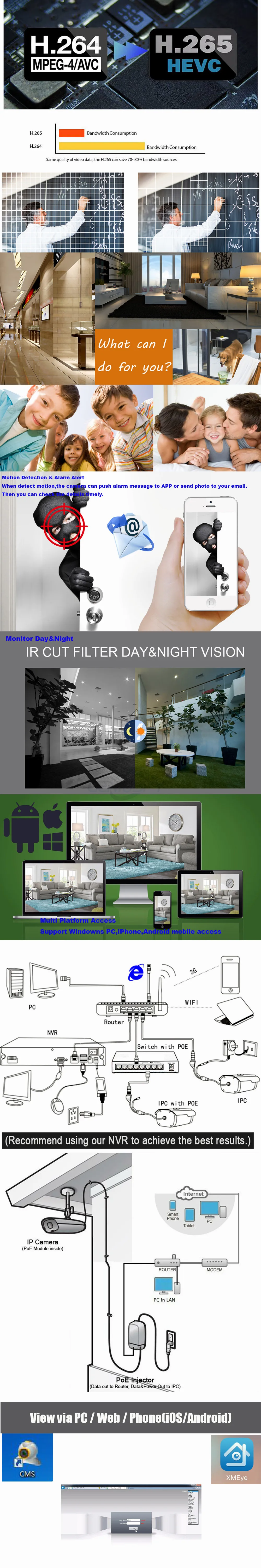 High QUlity New Design 5MP 4MP 3MP 2MP Audio Mini IP Network 5MP ONVIF P2P CCTV PIR IP Camera Security Video Surveillance Xmeye
