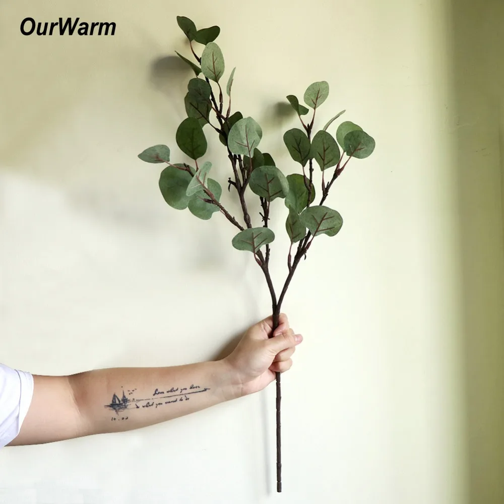 OurWarm искусственный венок из эвкалипта для украшения свадьбы 65 см искусственные