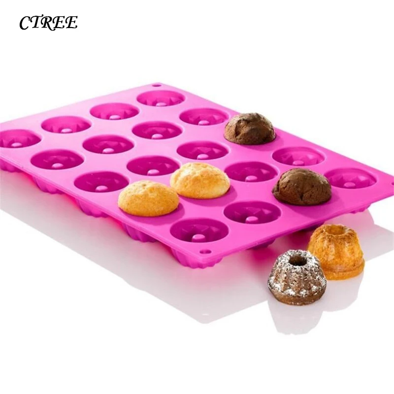 

CTREE Hot Sale 20 Cavities Cake Molds Silicone Mini Pudding Chocolate Mould Cupcake Pan Mold Cake Decoration Baking Moulds C164