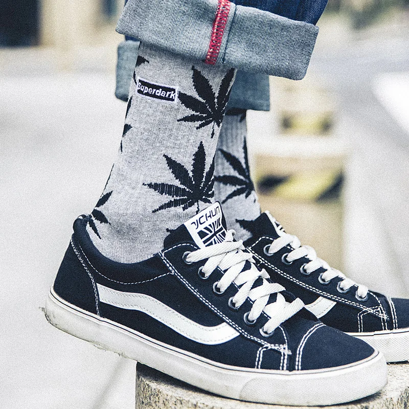 Уличная мода харадзюку носки для скейтборда из пеньковой ткани высокого