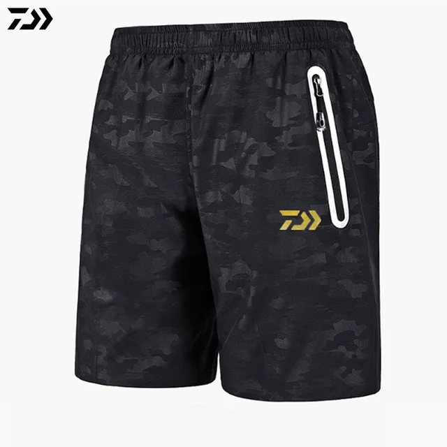 Pattern black 02 Летняя одежда для улицы Daiwa, шорты, штаны для спорта на открытом воздухе, для рыбалки, Мужские дышащие быстросохнущие негабаритные шорты для рыбалки - Цвет: Pattern black 02