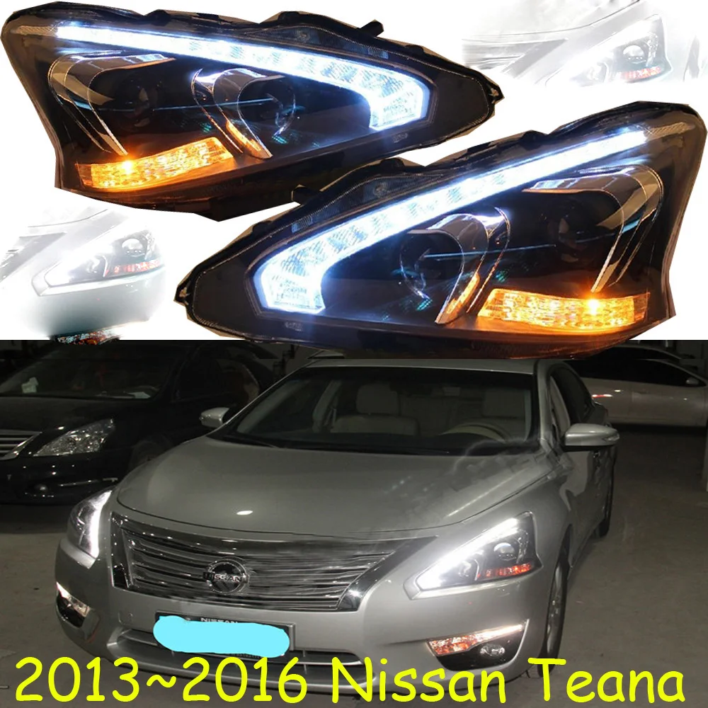 

2pcs car Head light For Teana Headlights 2013~2015year Altima titan headlight Bi-Xenon Beam Fog lights angel eyes Auto