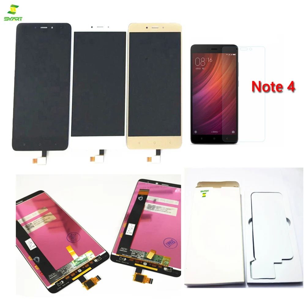 5 '颼% Протестировано для Redmi Note4 ЖК дисплей сенсорный экран панель дигитайзер