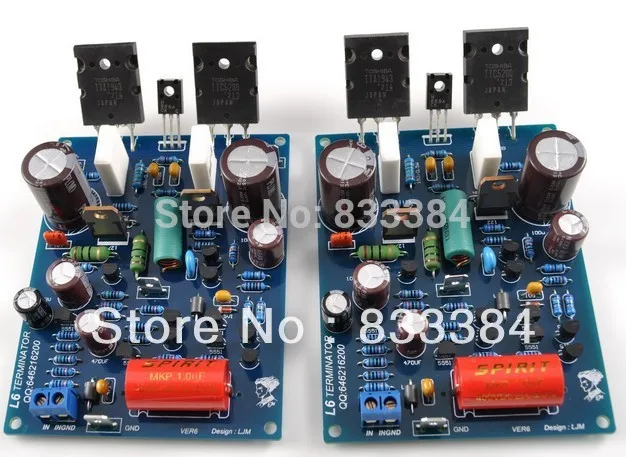 Комплект усилителя мощности LJM L6 комплект DIY Бесплатная доставка|kit amp|kit kitskit amplifier