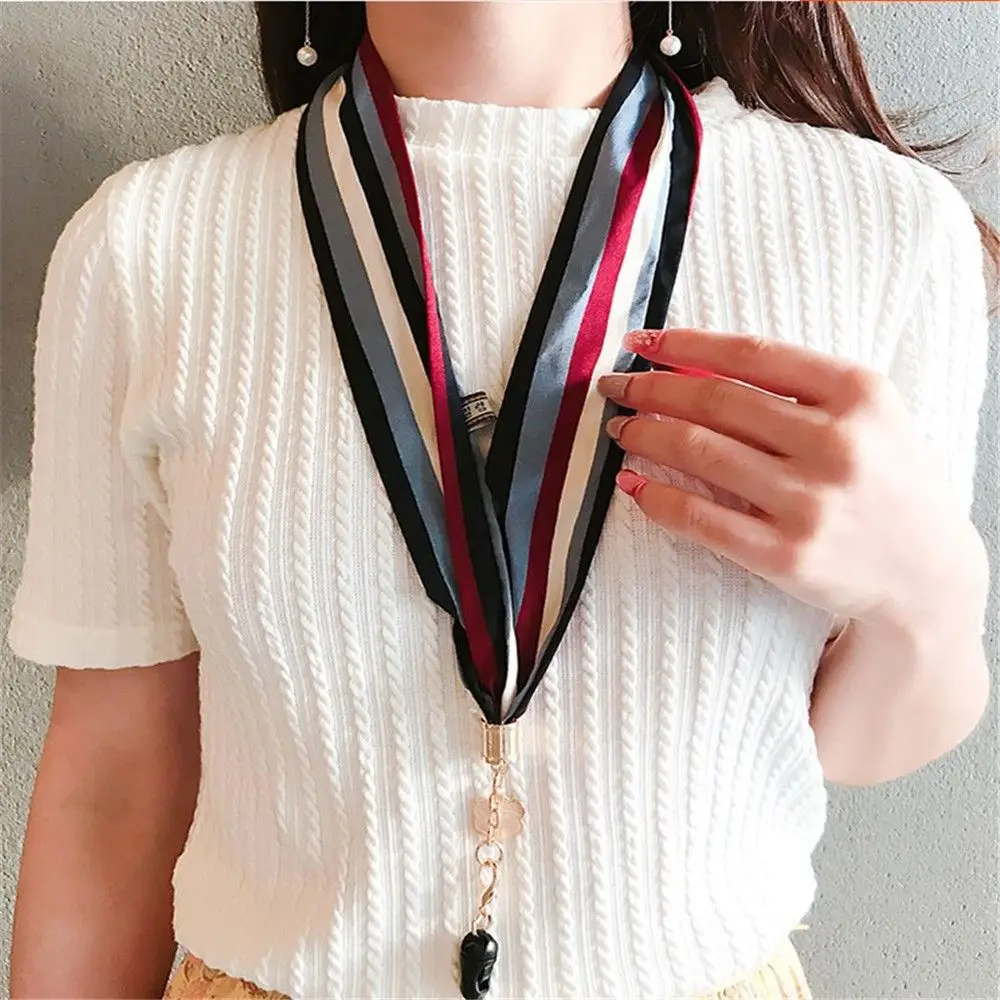 

1pc Chiffon Wide Neck Strap Hang Rope for Keys ID Card Phone Straps USB Badge Holder Card Holder Lanyard Ribbon Badge Holder