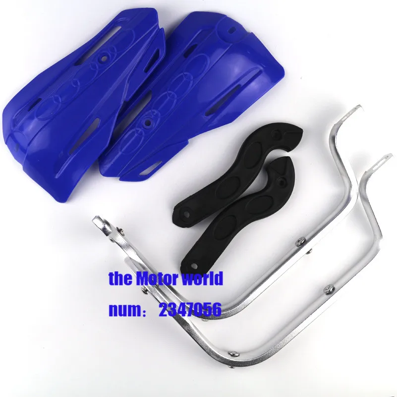 blue 28mm Мотоцикл Внедорожный Байк Рукавицы 7 цветов для Suzuki Kawasaki Yamaha руль рука гвардии Скутер ATV Quad руль - Цвет: blue 28mm