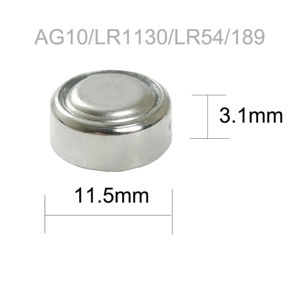 20 шт/уп, 2 отделения для карт, PKCELL 1,5 V AG10 389 LR54 SR54 SR1130W 189 SB-BU L1130 1130 LR1130 аккумулятора кнопочного типа щелочной аккумулятор монета Батарея