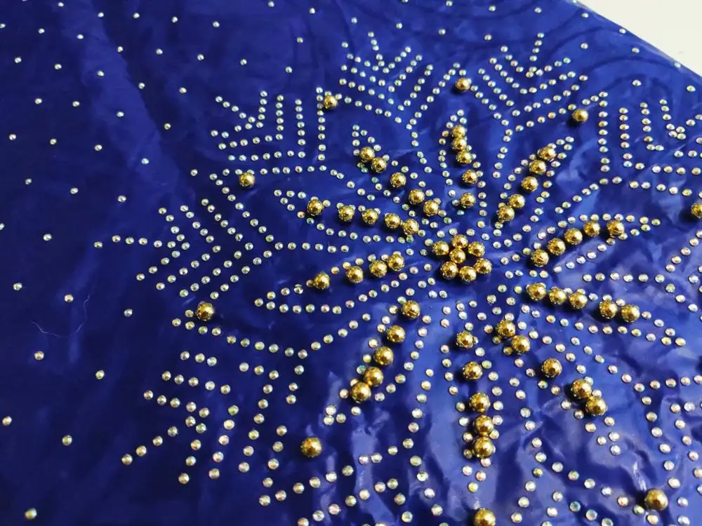 Модная вышитая бисером базин богатый Getzner ткань Африканская Гвинея парчовая для