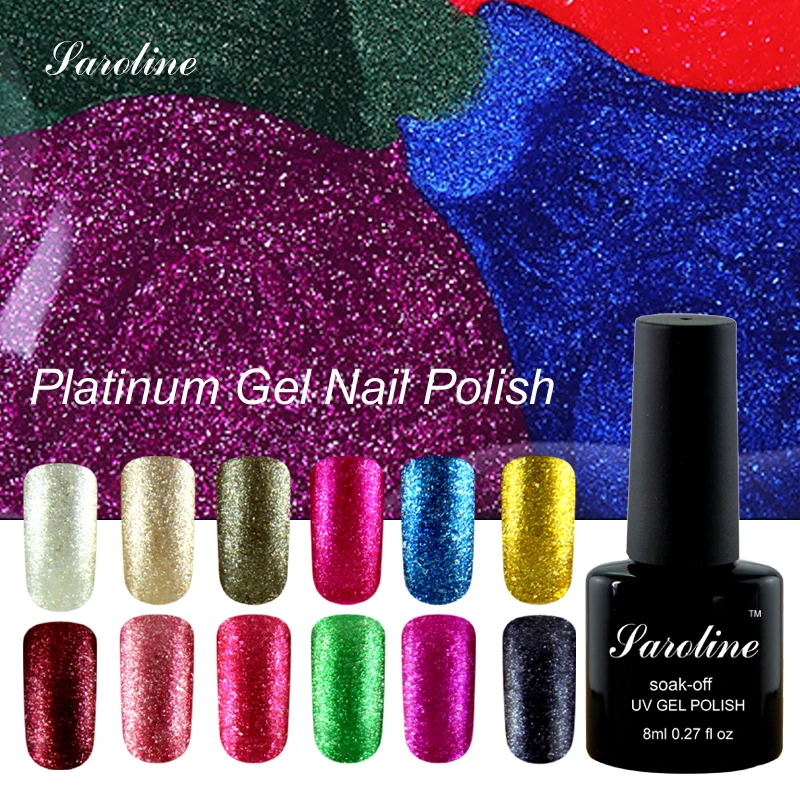 Платиновый гель краска для дизайна Lucky Color Гель лак нейл арта полуперманентный