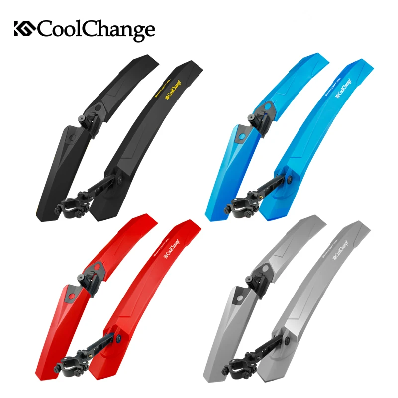 Coolchange Bicycle Bike Fender Mountain Mudguard Front Rear Quick Release Cycling Wings Mud Guard Parts | Спорт и развлечения