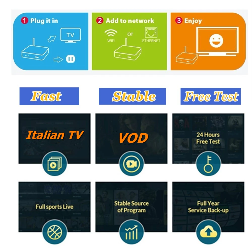 Smarters IPTV Италия IPTV 1/3/6/12 месяцев IPTV подписка Dazn в итальянском стиле mediaset premium с 660+ каналы