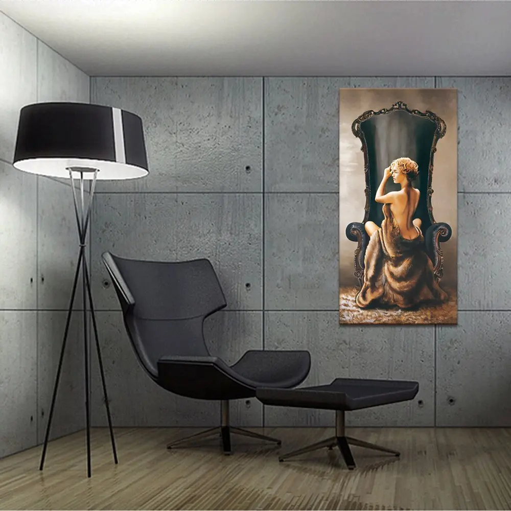 Женская картина маслом большого размера на холсте домашний декор|oil painting|lady oil