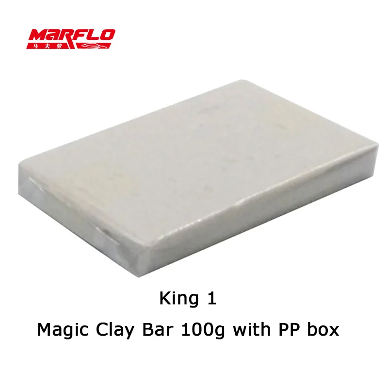 Marflo 5 шт./лот, автомойка, Магическая глина, 100 г, тонкая, средняя, королевская, тяжелая, 80 г - Цвет: King1 100g