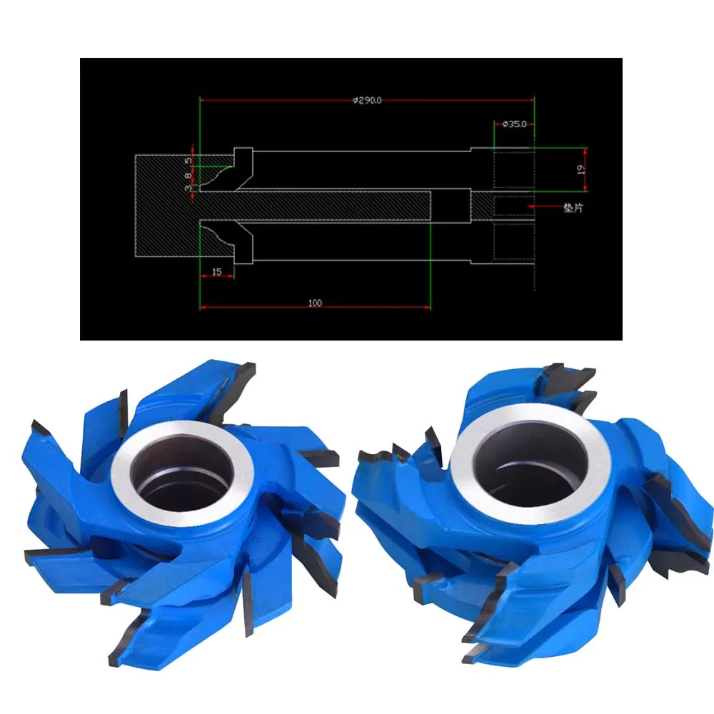 Длинный резак для дверной рамы деревообработки Шпиндельный 6 шт./компл.|door cutter|tenon