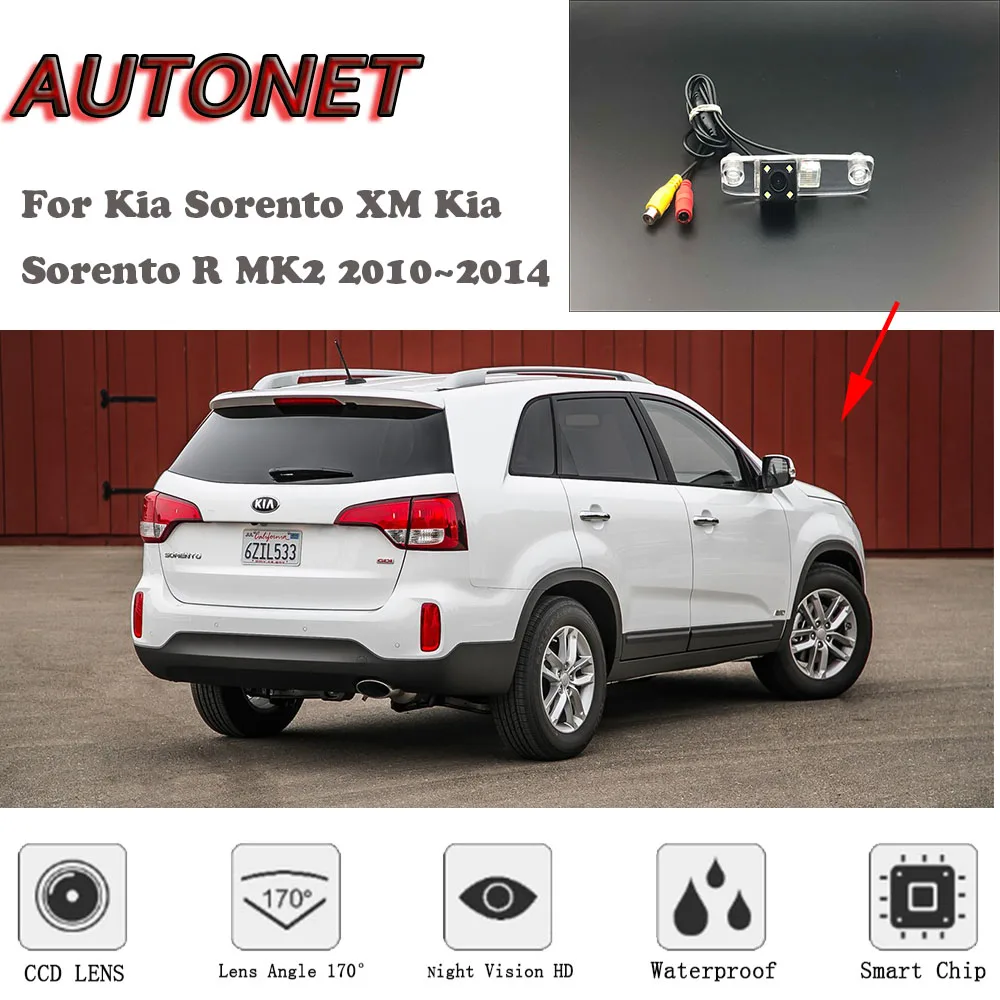 

AUTONET HD Night Vision Backup Rear View camera For Kia Sorento XM Kia Sorento R MK2 2010~2014/CCD/Parking Camera