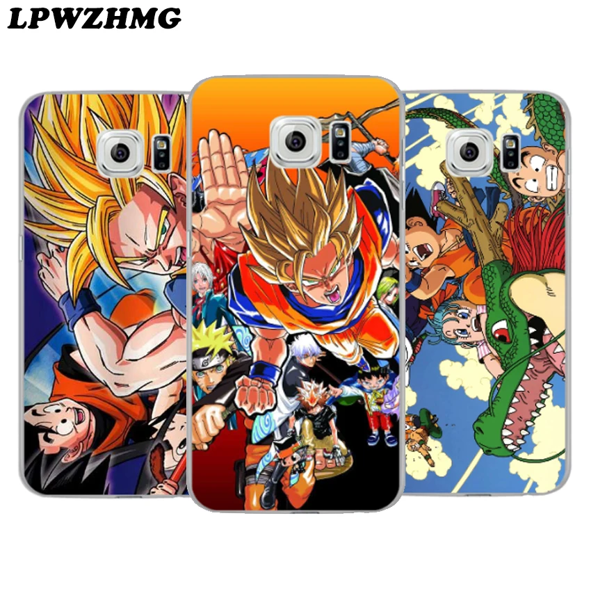 LPWZHMG Dragon Ball Pattern Clear Hard PC Phone Cases for Samsung Galaxy S7 edge S6 S8 S9 S10 Plus Back Cover Case |