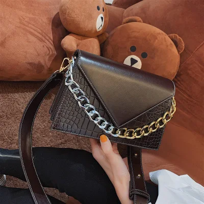 Fashion New Women Leather Bag Simple Shoulder Small Square Package Chain mujer Messenger Crossbody Bags shoulder Female bag | Багаж и