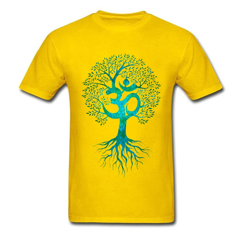 Мужская футболка Om Tree Of Life, черная футболка, европейские топы, футболки, хлопковая ткань, облегающая одежда на День Благодарения, подарок на день рождения