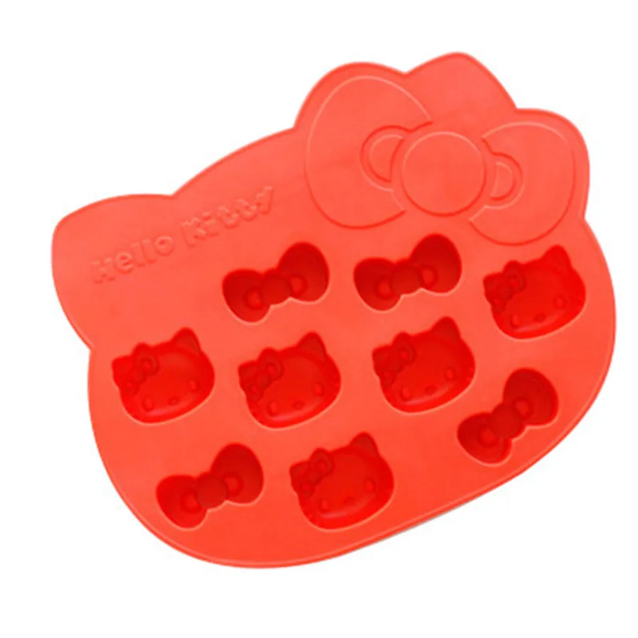 3 шт./компл. мороженое DIY Ice Cube лоток котенка с бантом-образный плесень Frozen Maker для