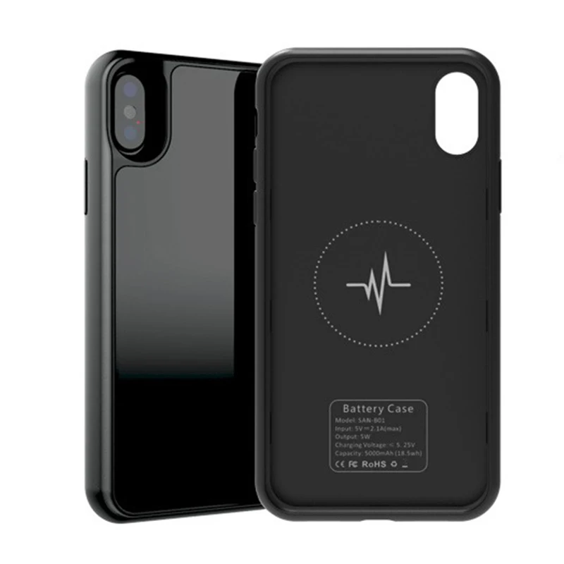 Для Iphone X XS XR Max зарядное устройство чехол умный беспроводной зарядный