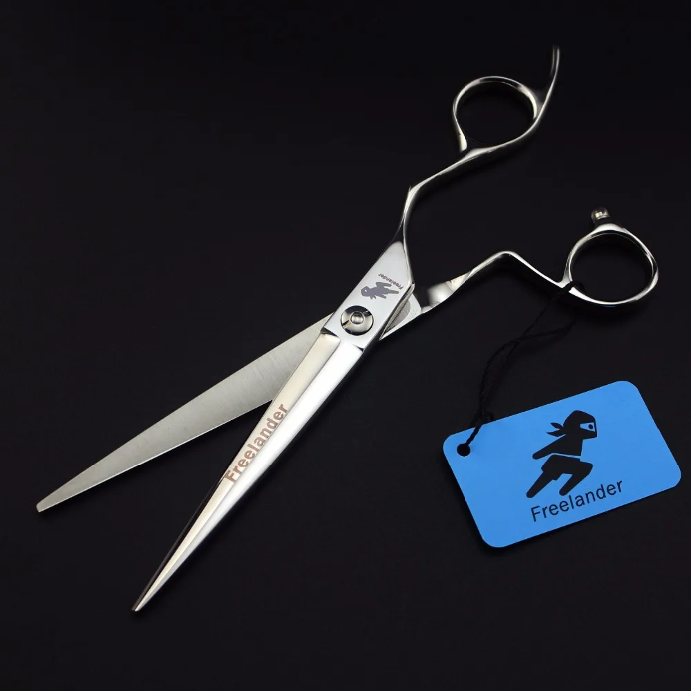 

Freelander 7.0" Japan 440c silver personality px2 hairdressing scissors pet scissors for pet grooming