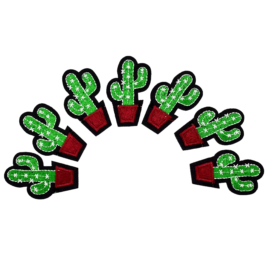 10 шт. вышитая аппликация в виде кактуса|patch badge|badges for clothingcactus patch |