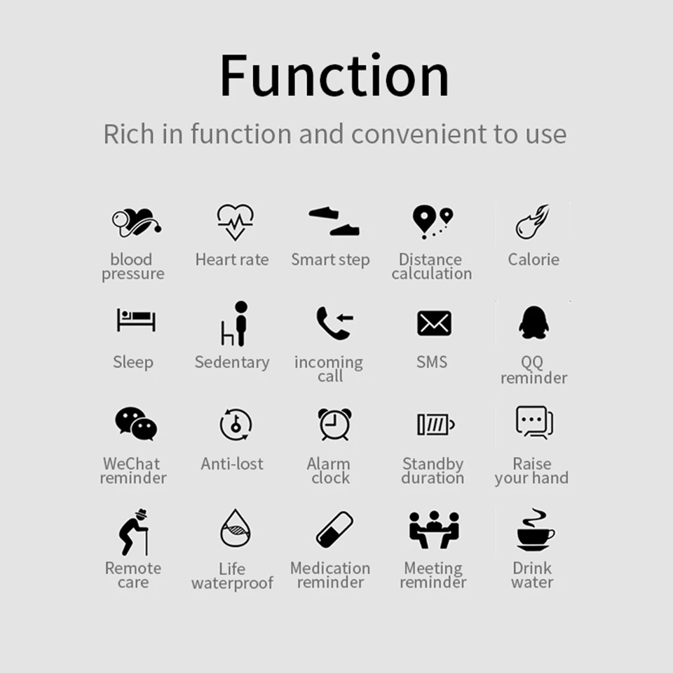 R2 Смарт-часы Bluetooth 5,0 мульти-спортивный режим фитнес-браслет с контролем сердечного ритма измерение кровяного давления будильник