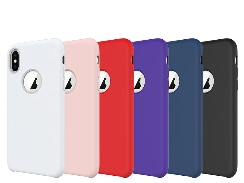 Blucub официальный стиль жидкий силиконовый чехол для iPhone X противоударные