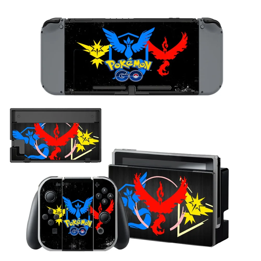Pokemon GO Пикачу кожи Стикеры винил для NintendoSwitch стикеры кожи для Nintend переключатель NS консоли и Joy-Con контроллер