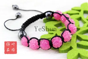 36 Colors For Choose Hot Promotion ! 9 Pcs Resin Rhinestone Beads Hand Weaved Shamballa Bracelets | Украшения и аксессуары