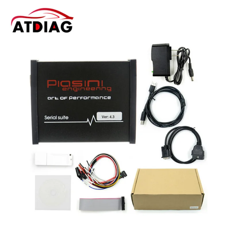 PIASINI V4.3 мастер полная версия ECU программист серийный набор(JTAG-BDM-K-line-L-line-RS232-CAN-BUS) ECU чип Тюнинг инструмент