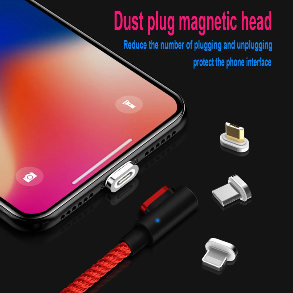 2019 настоящий U & RO магнетизм телефонный кабель три в одном 3a ток подходит для Apple