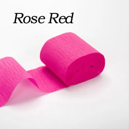 rose red 350*10 см рифленая крепированная бумага Оригами для рукоделия Цветочная Гирлянда оберточная складка Скрапбукинг Подарочные украшения для вечеринки - Цвет: rose red