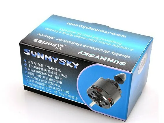 4 шт./лот Sunnysky x2212 980kv 1400/1250/2100/2450kv 180 Вт бесщеточный Двигатель для multirotor горючего|motor