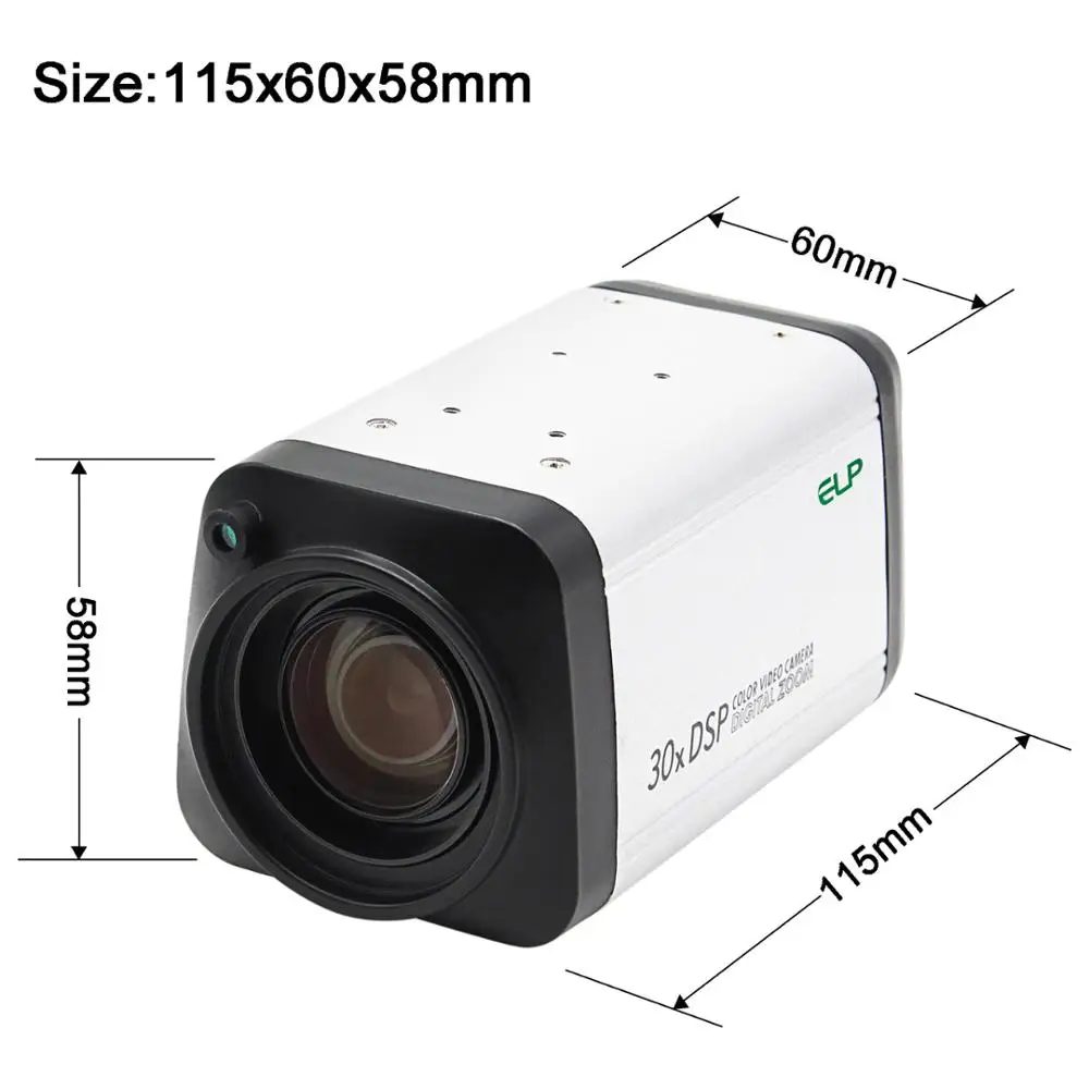 1080 P AHD все в одной камере 30X 3 мм 90 зум объектив Коробка камера WDR Авто IRIS DSP цветная