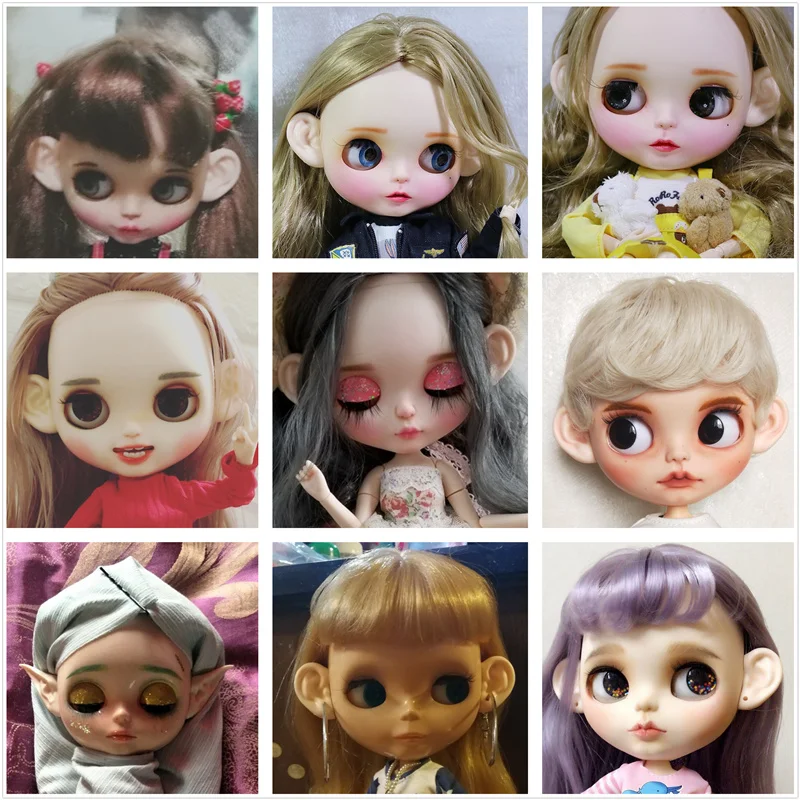 Кукла Blyth 1/6 эльф и человеческие пластиковые уши белые натуральный загар темная