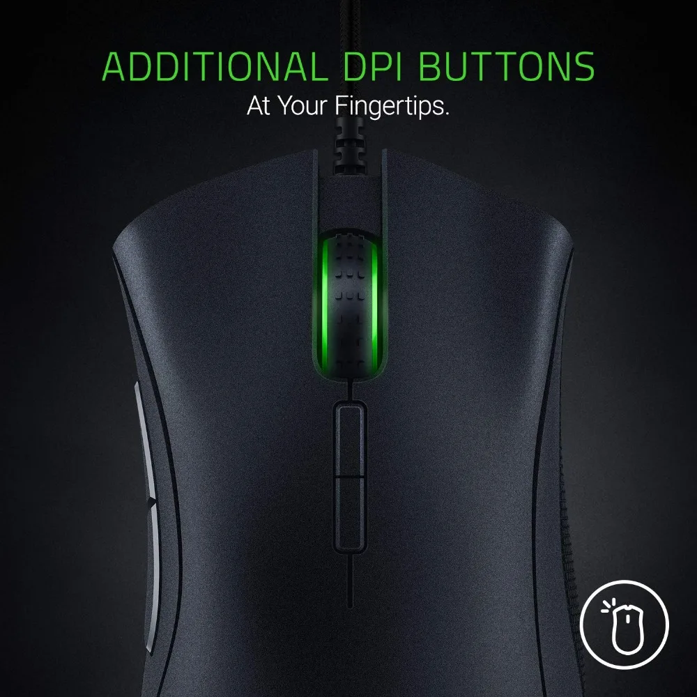 Проводная игровая мышь Razer DeathAdder Elite 16000DPI оптический сенсор эргономичная 7