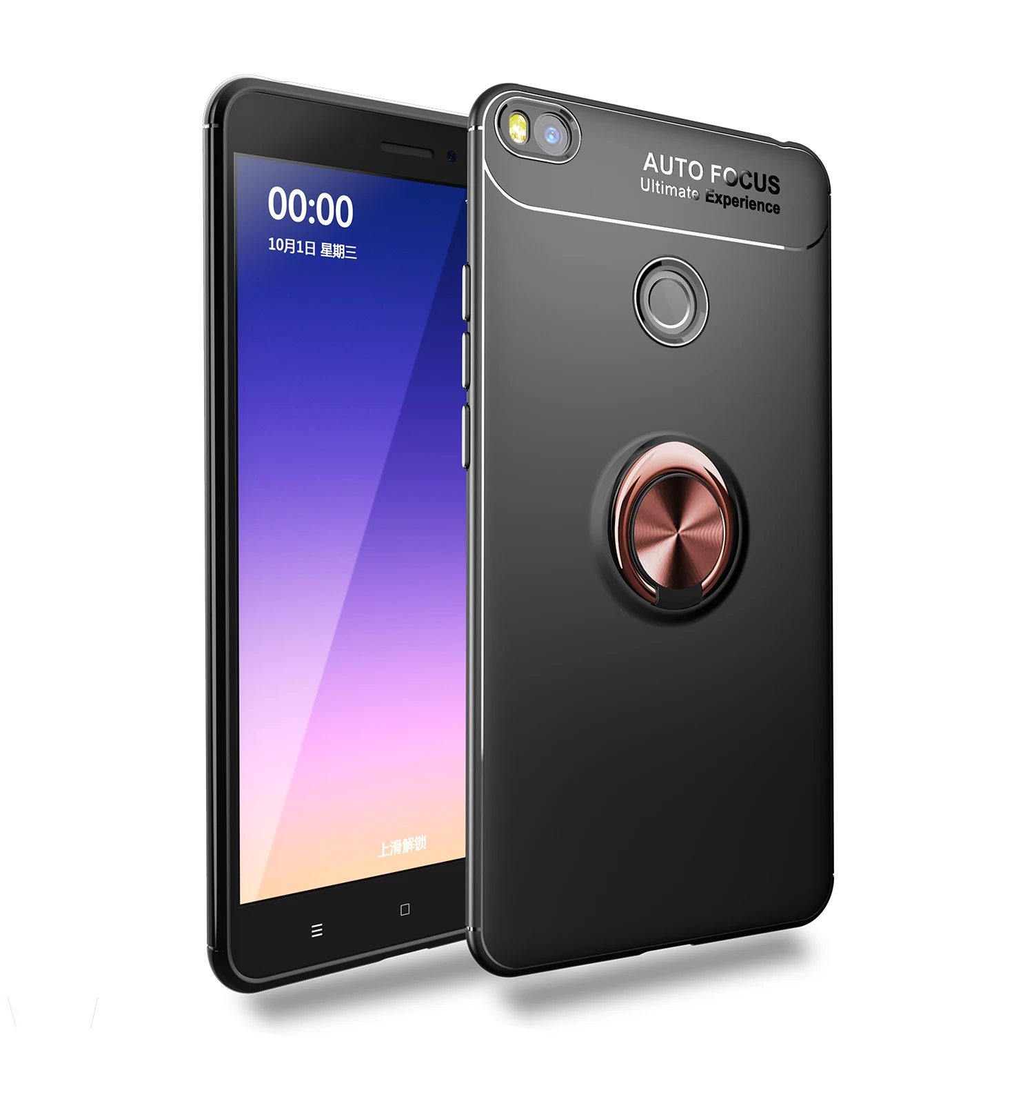 Чехол Qkuttu для Xiaomi mi max 2 max 3, чехол для автомобиля, магнитное металлическое кольцо, держатель, полная задняя крышка для Xiomi mi max 3 max2, силиконовый чехол