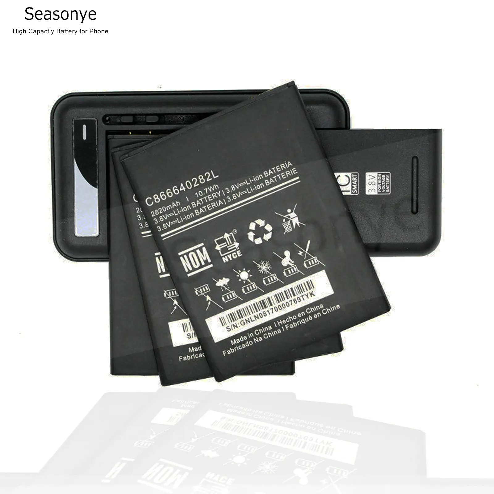 Seasonye 2820mAh / 10.7Wh C866640282L запасной литий ионный аккумулятор для мобильного телефона +