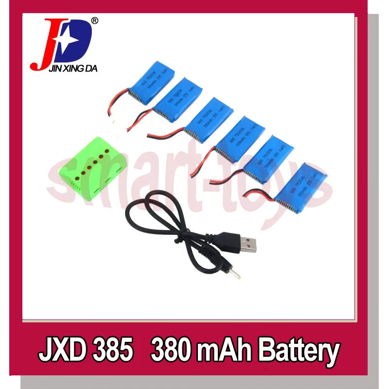 

JXD 385 1to6 Charger and 6pcs Battery for JXD JD-385 388 Hubsan X4 H107L H107C H107D wltoys V966 V977 U816A Quadcopter Parts