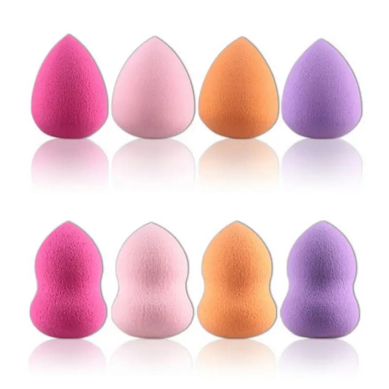 4pcs Makeup Sponge Powder Puff Smooth Makeup Foundation Sponge Beauty to Make Up Tools Cosmetic Water-drop Gourd random color