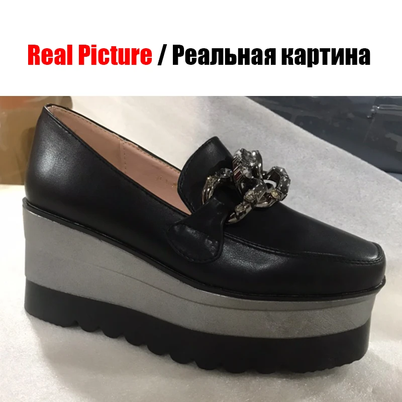DoraTasia/качественные женские туфли на танкетке и высоком каблуке, женские слипоны с квадратным носком,, размеры 34-39