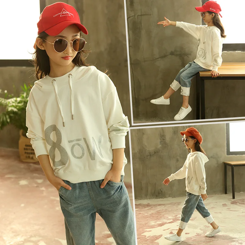 Новинка 2019 спортивный костюм для девочек комплекты одежды детей спортивная